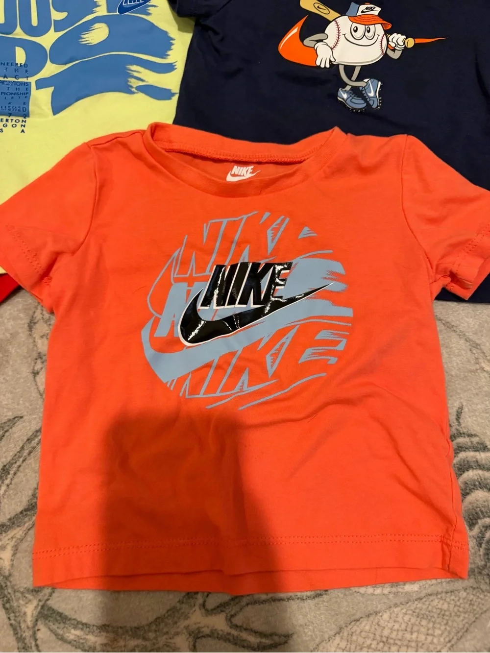 Nike Kids Short Sleeve Tee Bundle - Red, Yellow, Navy, Orange, Blue, Gray